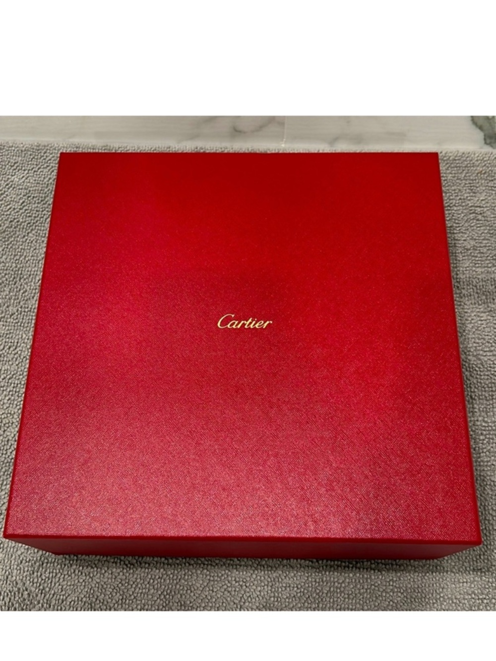 Cartier Gold Logo Red Presentation Box